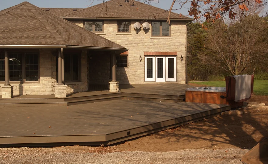 Custom built composite deck